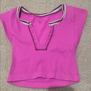 Vibrant Pink Crop Top